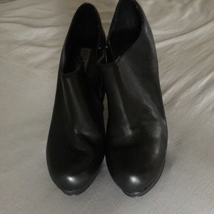 Steve Madden Black Platform Ankle Booties